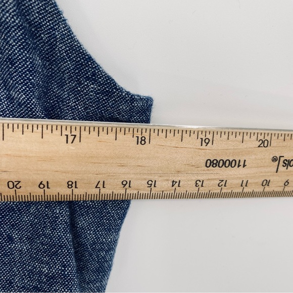 Old Navy Jumpsuit Cropped Wide Leg Linen Blend Smocked Back Bohemian Festival XL - Picture 4 of 10